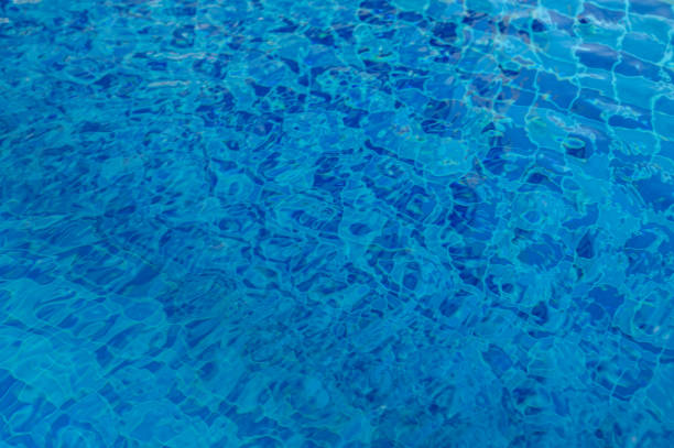 Blue ripped water in swimming pool