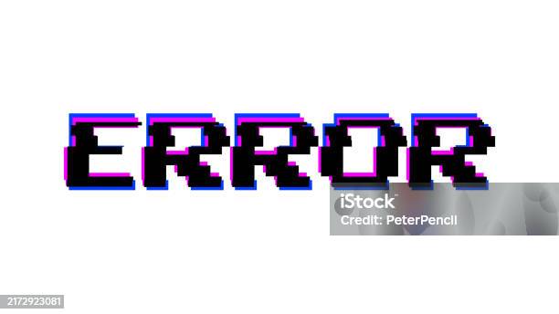 Error Vector Map Error Vector Illustration Of Error Message Stock Illustration ...