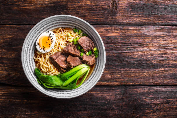 istock Miso Ramen Asian noodles soup with beef 2172931266