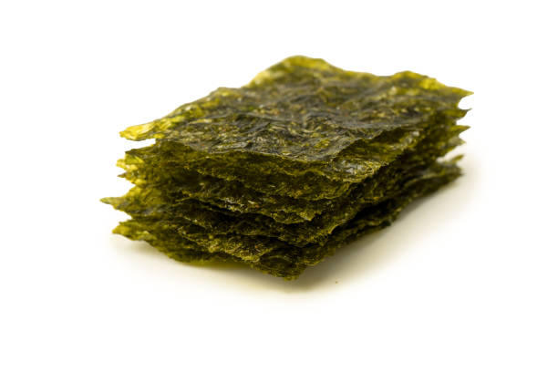 istock Tasty nori seaweed isolated on a white background. 2172937243
