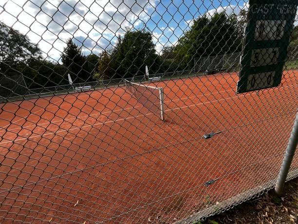 istock An empty clay tennis court 2172941825