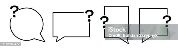 Empty Question Examples Empty Message With Question Mark Minimalistic Question Borders Without ...