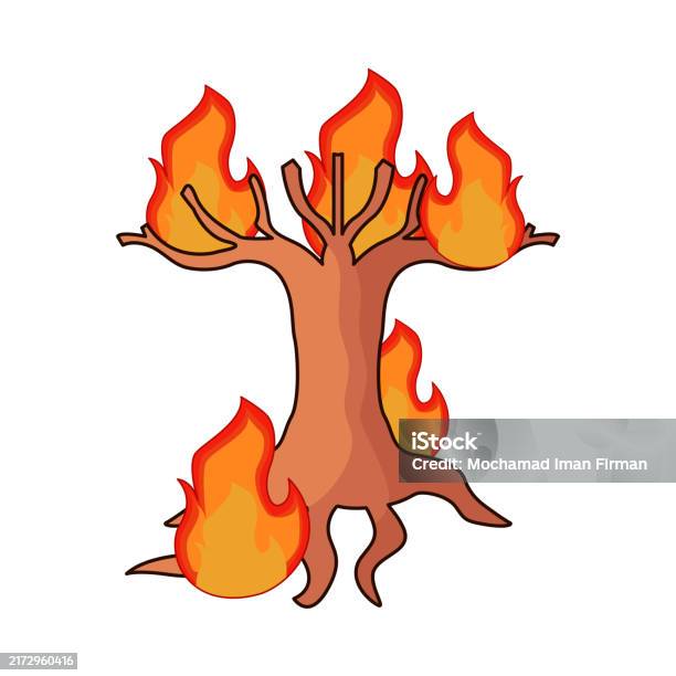 Fire Tree Attributes Fire Tree Stock Illustration - Download Image Now - Biology, Bottle ...