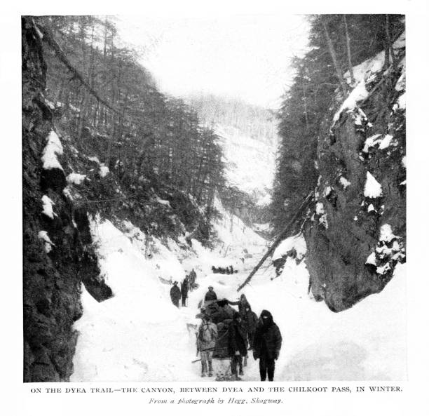 istock Canyon Between Dye and Chilkoot Pass. Alaska, United States and British Columbia, Canada, Klondike Gold Rush, 19th Century North American History 2172983493