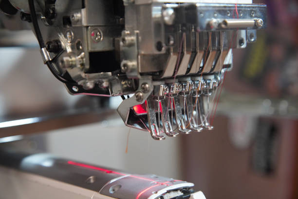 Embroidery using an electric embroidery machine