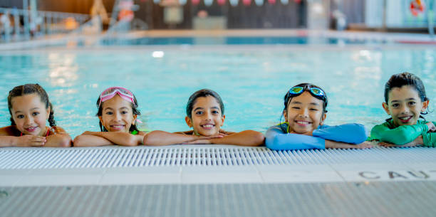 istock Aquatics Fitness Class Portrait 2172999556