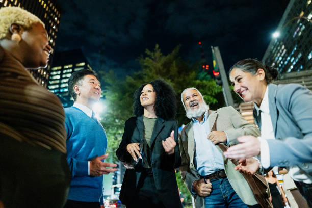 istock Coworkers talking on the city 2173004768