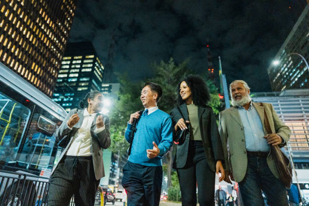istock Coworkers talking on the city 2173004826