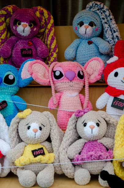 istock Handmade decorative soft knitted toys 2173006834