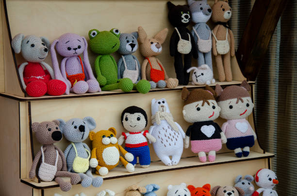 istock Handmade decorative soft knitted toys 2173006851