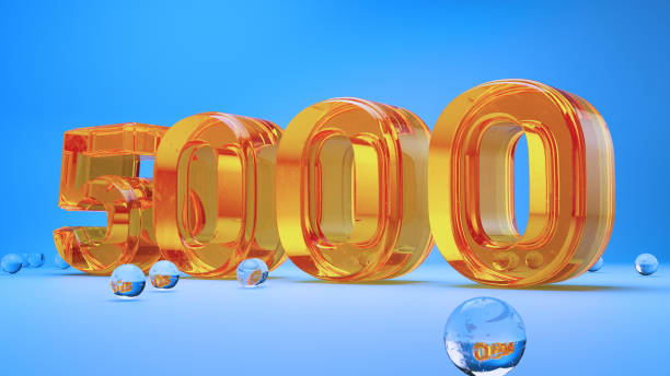 Vibrant Orange Glass 5000 Design with Spheres