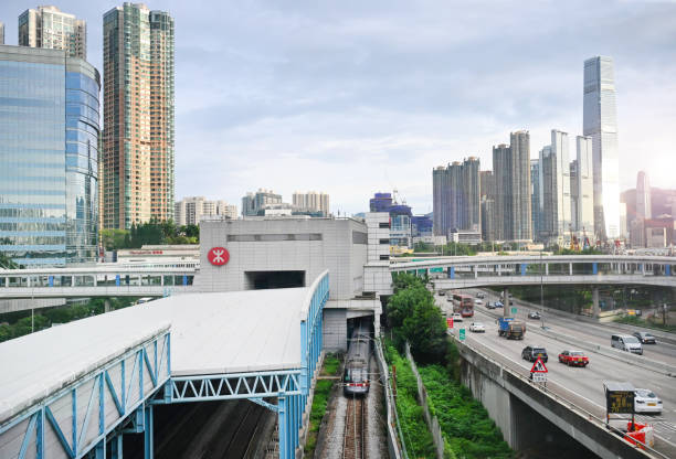 MTR Train Approaching Olympic Station in Hong Kong - 09/16/2024 17:33:14 +0000
