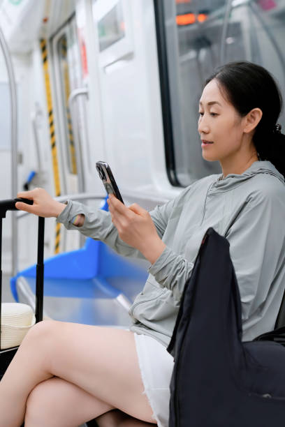 istock A Relaxed Commuter Enjoying Her Time on the Subway 2173026036
