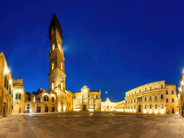 istock The amazing Piazza del Duomo in Lecce during blue hour 2173034546