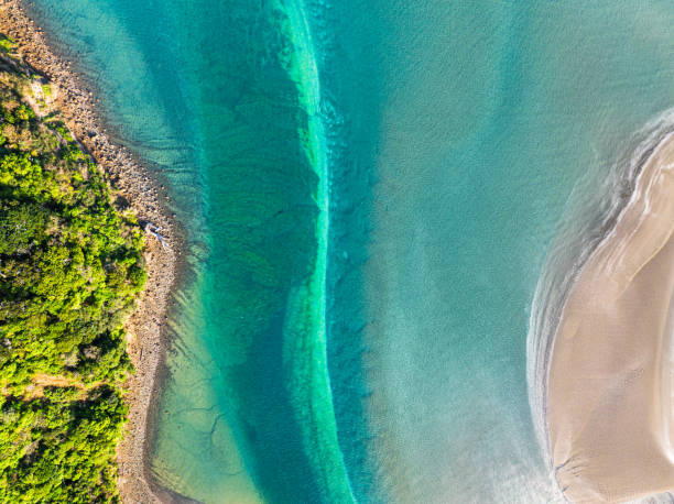istock Seaside serenity, waters from above. 2173035473