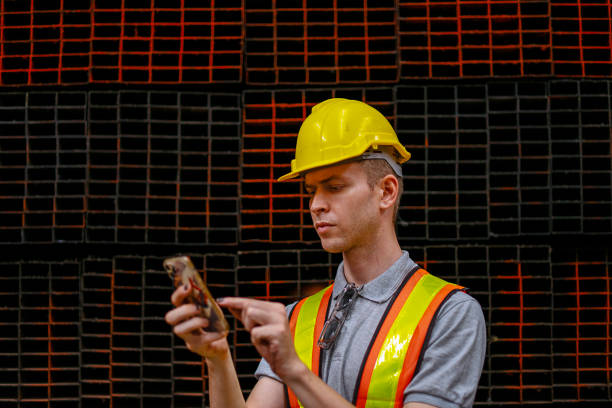 istock Blue collar worker is working at metal sheet warehouse. 2173046313