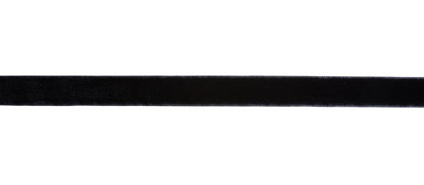 istock Black ribbon isolated on white transparent, design element. Black Friday concept 2173047127