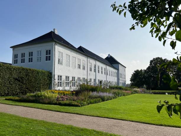 Exterior of Gråsten Castle stock photo