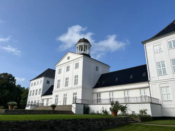 Exterior of Gråsten Castle stock photo