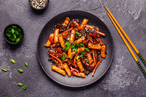 istock Tteokbokki ,Spicy Stir fried Rice Cake. 2173053412