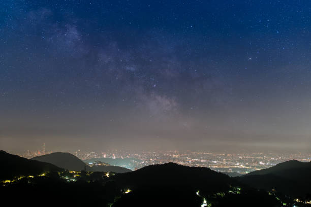 istock Milky Way Over Taipei City Nightscape. 2173056841