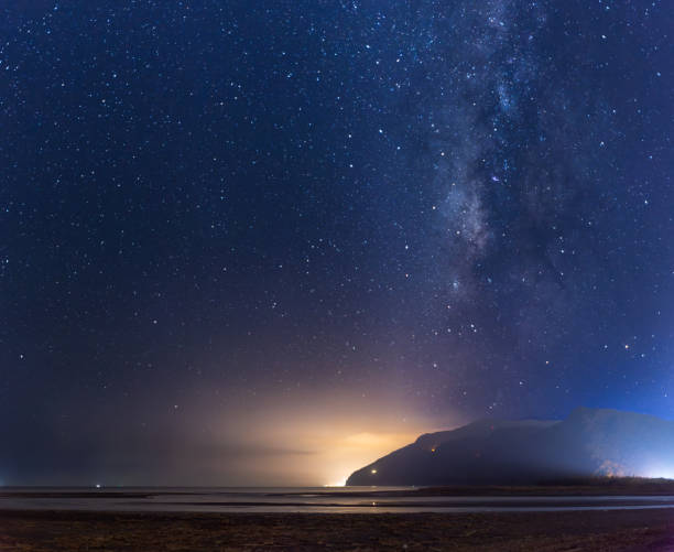 istock Night Sky Over Coastal Mountains in Taiwan. 2173056902