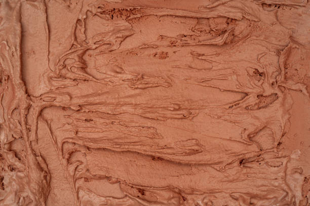 istock Chocolate ice cream texture. Top view. Delicious cool treat. 2173058091