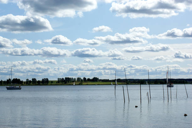 istock sailboat boat floats on the lake 2173061609
