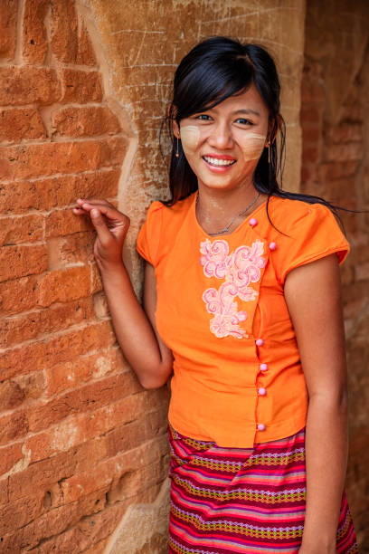 istock Young Burmese girl posing in Bagan 2173062552