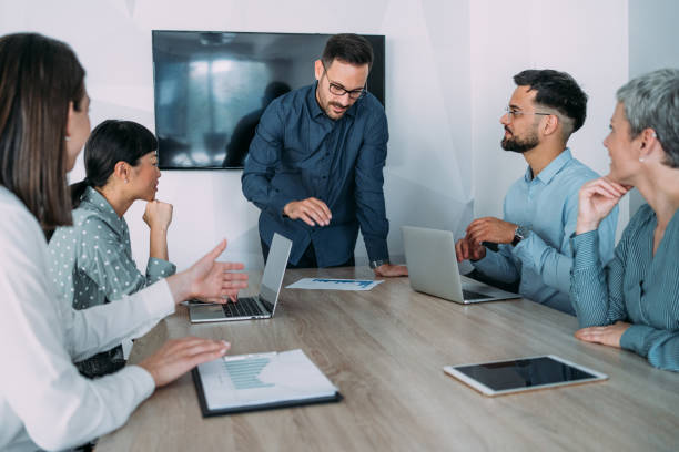 istock Business persons on meeting in the office. 2173063246