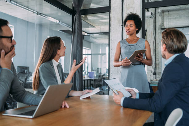 istock Business persons on meeting in the office. 2173063502