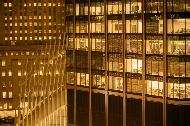 Paris, business centre, black and white, cityscape, nightscape, long exposure, france
