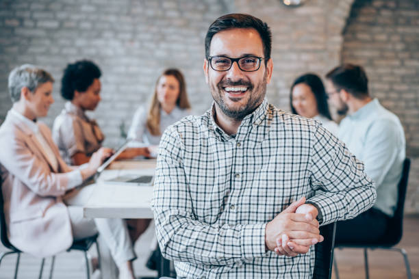 istock Successful businessman in the office. 2173064965