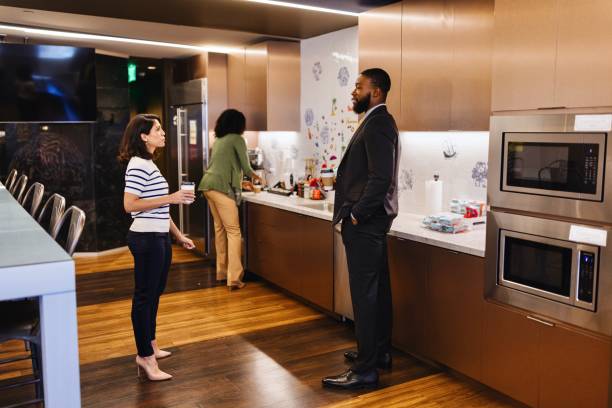 istock Business people relaxing while having a coffee break in the office 2173071134