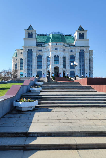 ASTRAKHAN, RUSSIA - April 15, 2024: Astrakhan State Opera and Ballet Theatre Building