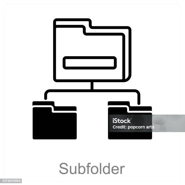 Subfolder Image Subfolder Stock Illustration - Download Image Now - Built Structure ...