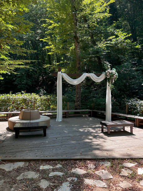 istock Place for wedding ceremony on the garden 2173086374