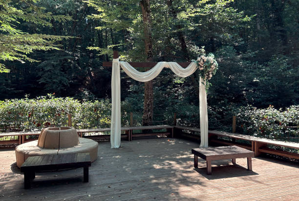 istock Place for wedding ceremony on the garden 2173086378