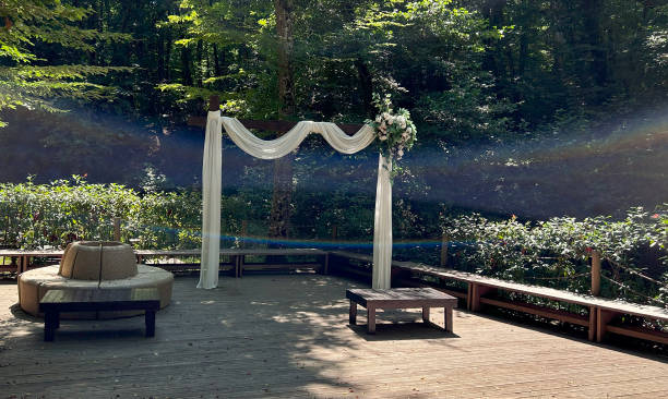 istock Place for wedding ceremony on the garden 2173086380