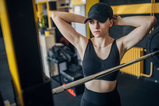 istock Confident athlete at modern gym ready to lift barbell 2173087962