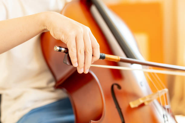 6 year old boy learning to play cello