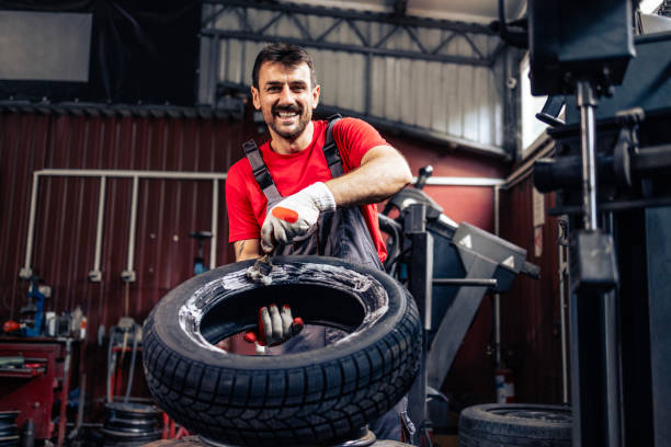 istock Successful tire repair and service. 2173090092
