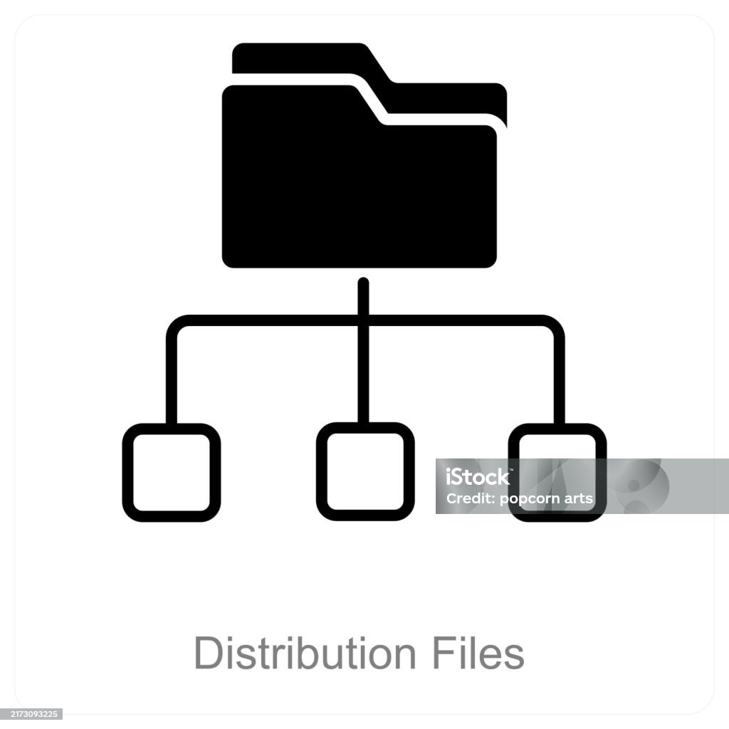 Distribution Files Stock Illustration - Download Image Now - Data ...