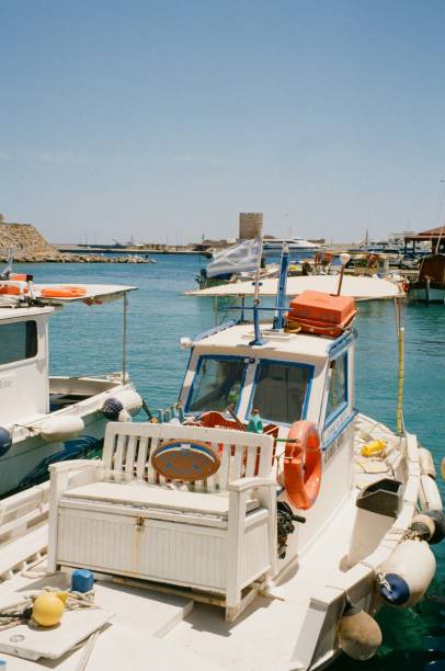 istock Boat in Rhodes Harbour 2173102925