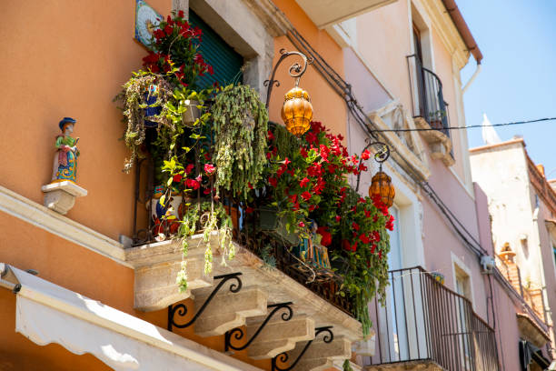 Vintage palace in downtown of Alghero, Sardinia