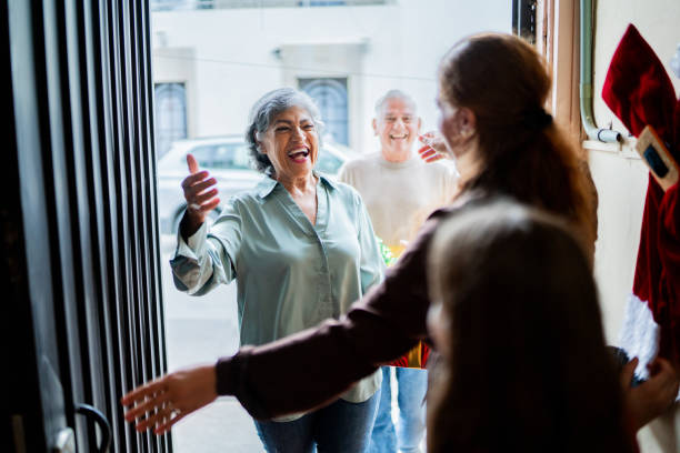 Family welcoming at home