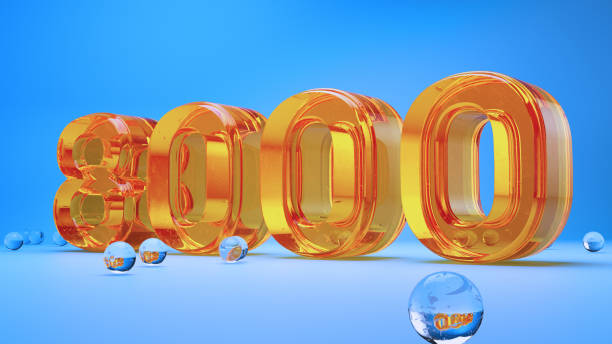 istock Vibrant Orange Glass 8000 Design with Spheres 2173111510