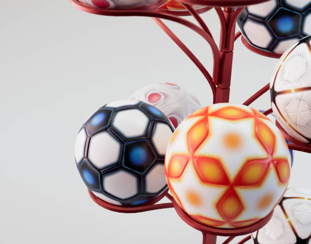 istock Modern Soccer Football Display Stand 2173111574