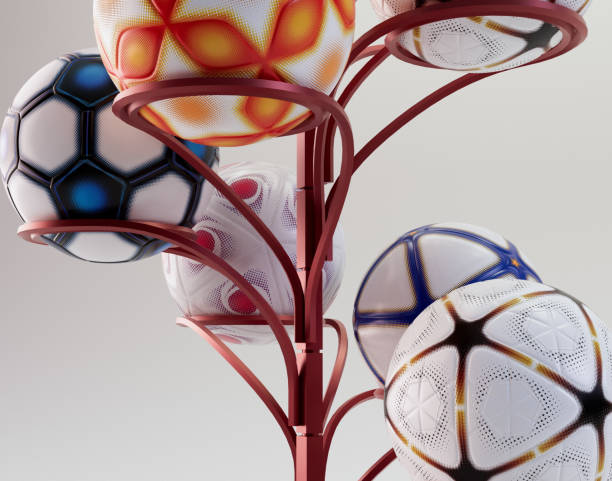 istock Modern Soccer Football Display Stand 2173111640
