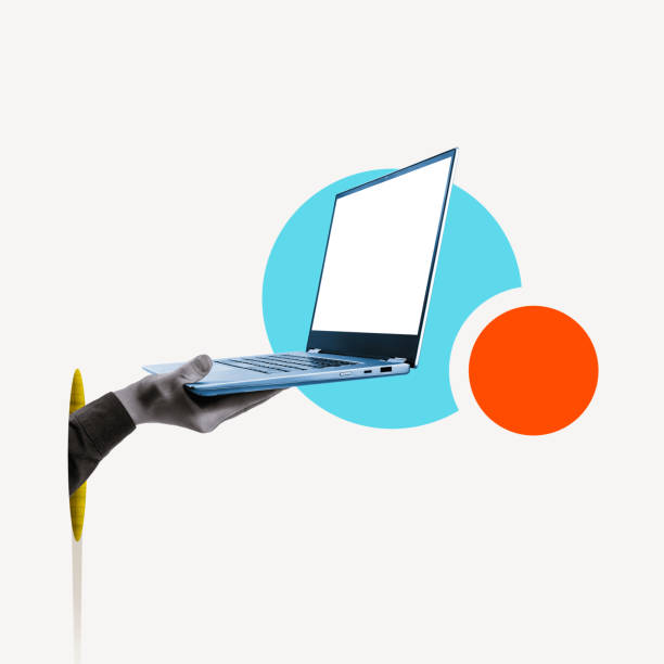istock Mockup with laptop for your design. 2173117494